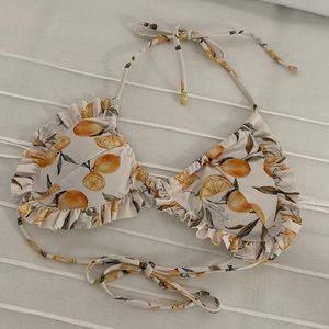 Shein two piece lemon bikini with skort.